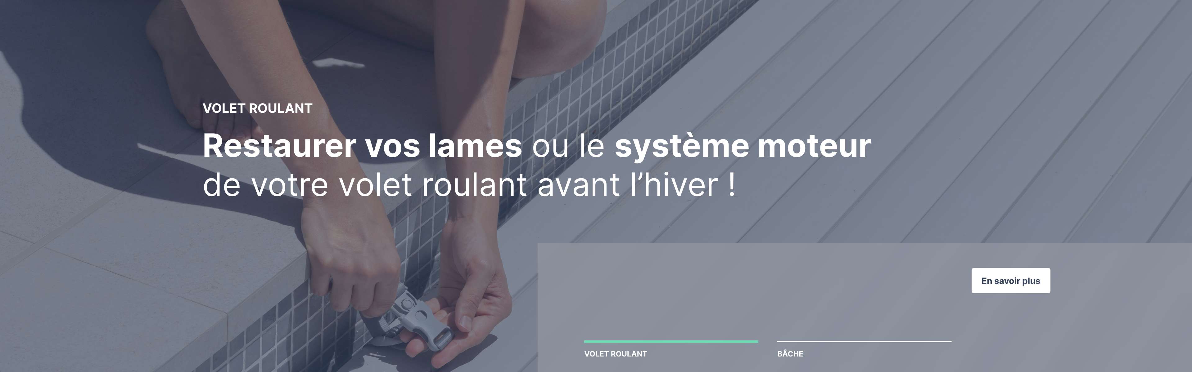 Volet roulant : Restaurer vos lames ou le systme moteur de votre volet roulant avant l'hiver !