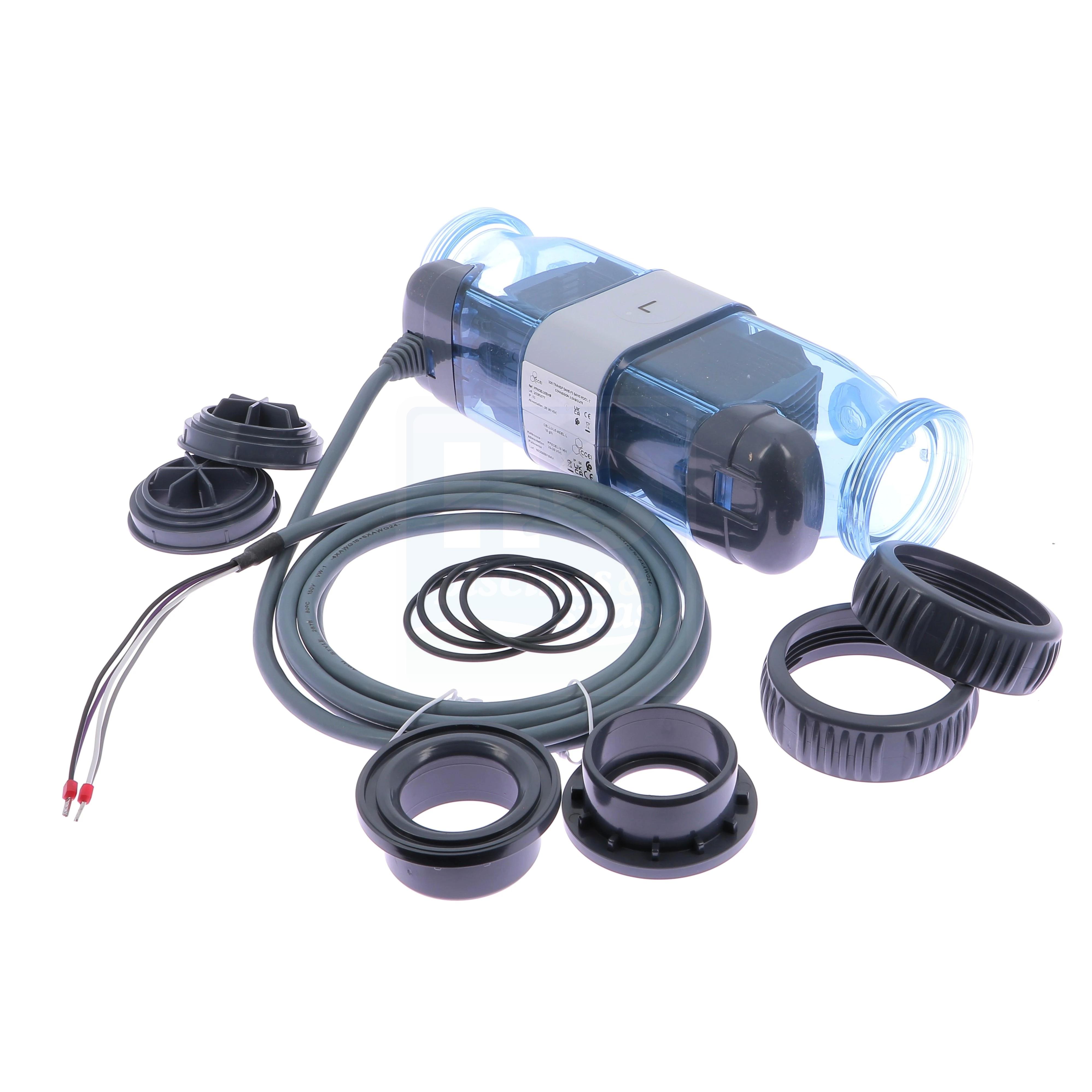 Cellule d'origine pour électrolyseurs au sel CCEI® (avant 2009) avec 2 cosses pour bassin de 100m³