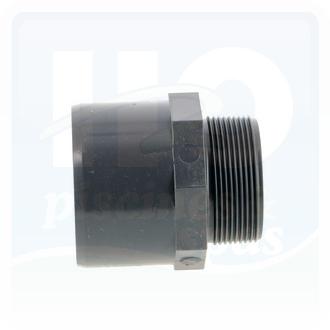 Raccord PVC pression en diamètre 63 mm - Femelle à coller - Fileté mâle en 2" (PN10)