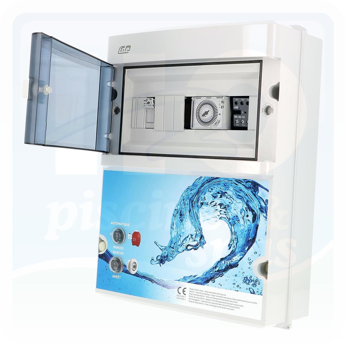 Coffret de filtration avec prise + transformateur pour projecteur led 50 w  - Coffret électrique