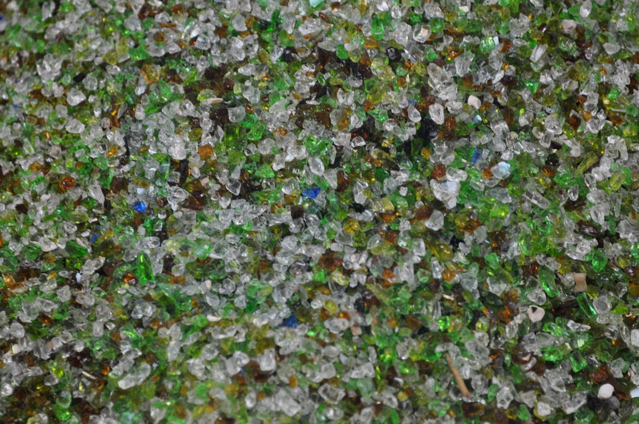 filtre piscine verre recycle