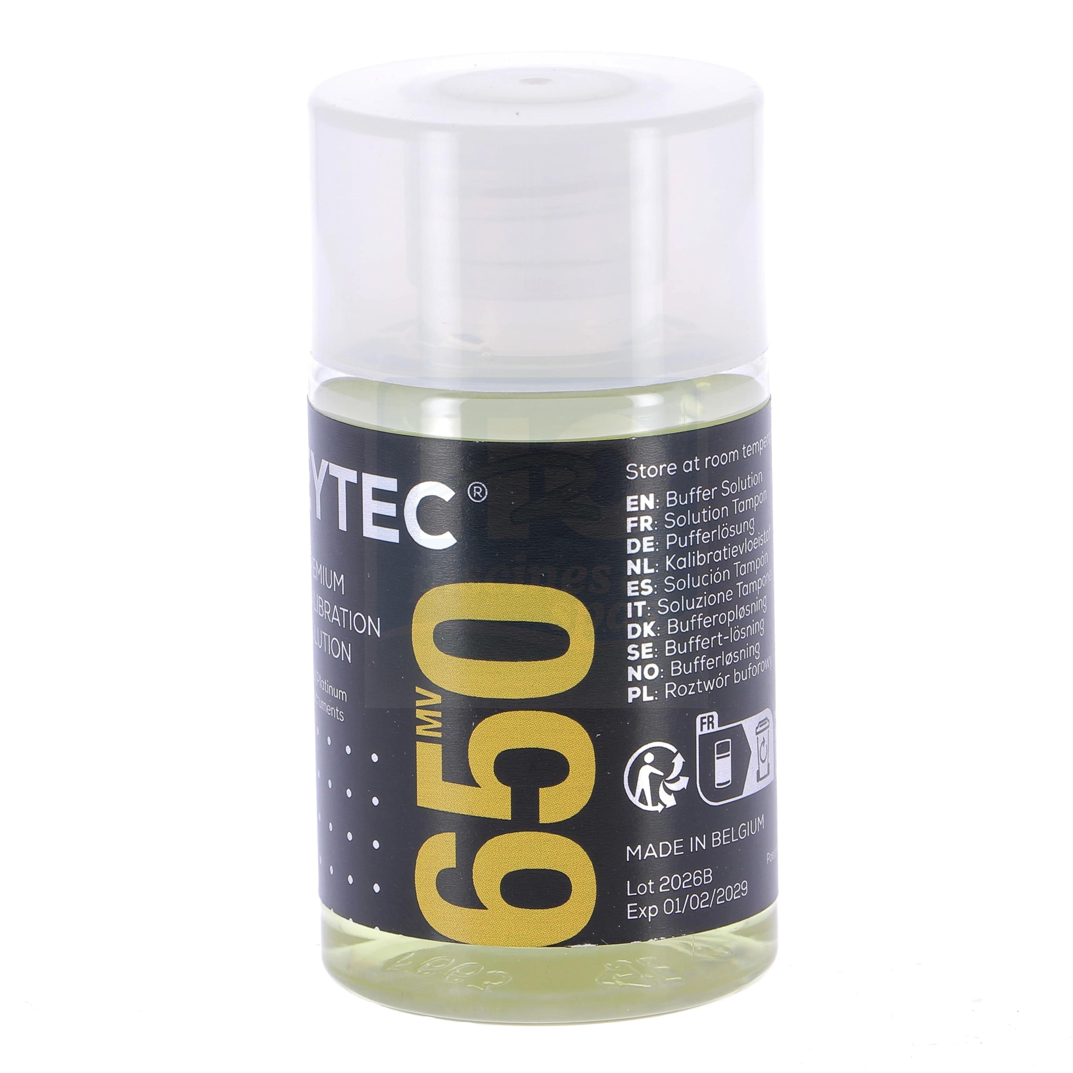 Solution tampon Rx 650mV pour étalonnage de sonde Redox - 30 ml