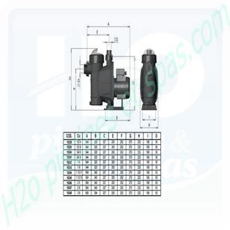 Pompe 0.75Cv 8m3/h pour filtration de piscine hors sol