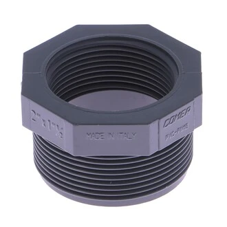 R&eacute;duction simple filet&eacute;e 2" m&acirc;le - taraud&eacute;e 1"1/2 femelle (PN10)