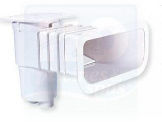 Skimmer AQUALUX Vitalia Design - Grande meurtrière - Maçonnerie Liner - Blanc