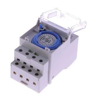 Horloge pour coffret de filtration piscine - 24H / 230 V montée sur rail dyn