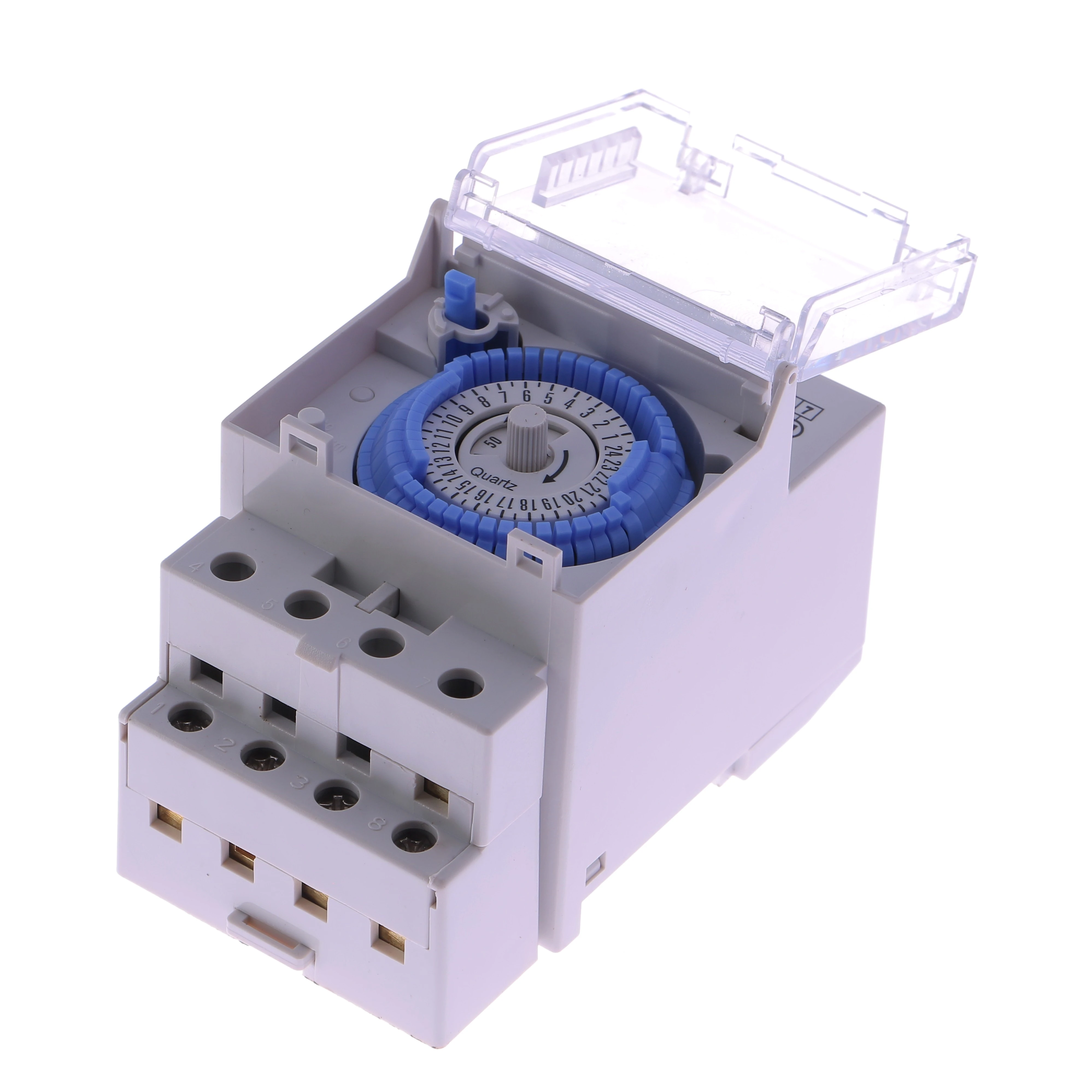 Horloge pour coffret de filtration piscine - 24H / 230 V montée sur rail dyn