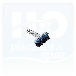 Brosse de paroi anti-algues de 13 cm avec poils en acier et embout renforcé aluminium 
