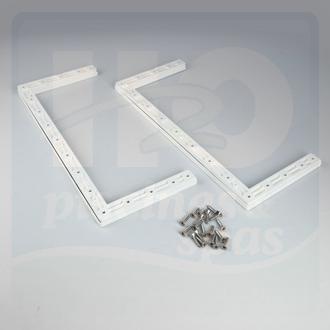 Brides - caches - joints et vis de skimmer miroir AQUAREVA - Blanc