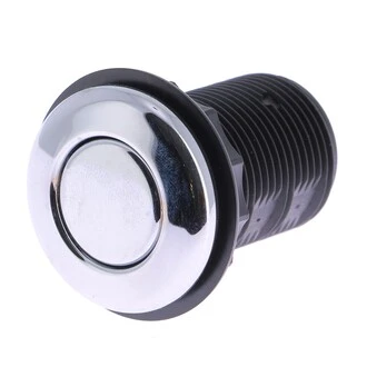 Bouton poussoir pneumatique - chromé