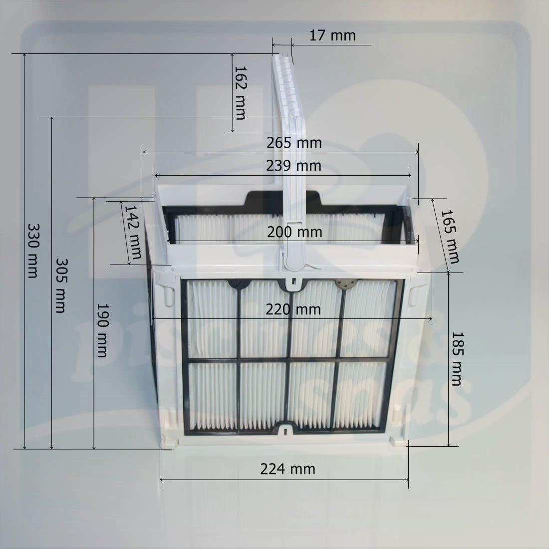 Panier Filtre Ultra Fin Pour Robot Piscine Dolphin Active 20 / M600 / Triton PS - Pièce De Rechange ABS