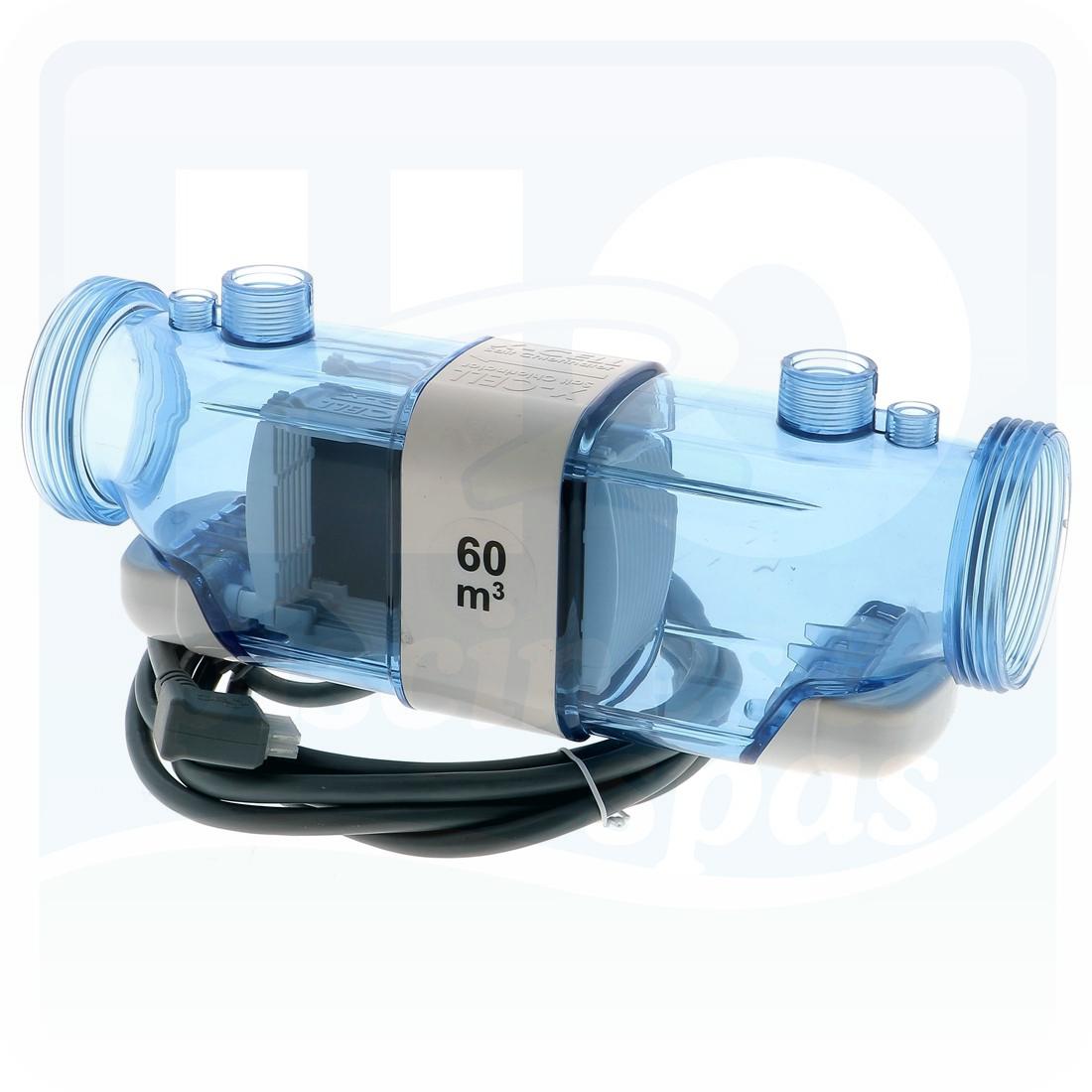 Cellule d'origine pour électrolyseurs au sel CCEI® (après 2007) avec prise rectangulaire pour bassin de 60m³