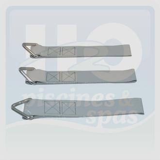 Sangles grises Deltalock pour couverture DELTA Coverdeck