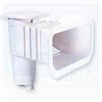 Skimmer AQUALUX Vitalia Design - Grande meurtrière - Maçonnerie Béton - Blanc