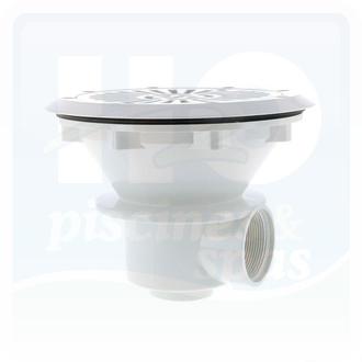 Bonde de fond ASTRAL diamètre 210  pour piscine liner - Blanche