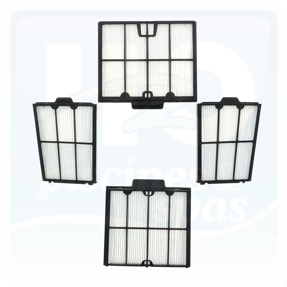 Lot De 4 Filtres Ultra-Fins Pour Robot De Piscine - Compatible 7310/7320 Et Autres Modèles - Lavables Et Réutilisables