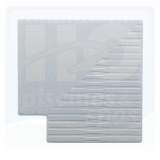 Angle à 90° de 295 mm, blanc, pour goulotte de 300 mm épaisseur de 24 mm