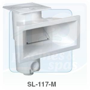 Skimmer SL-117-C - AQUAREVA - Grande meurtrière pour piscine polyester coque - Blanc