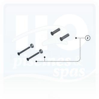 Kit de fixation béton pour coque PUSHLOCK pour volet roulant DEL
