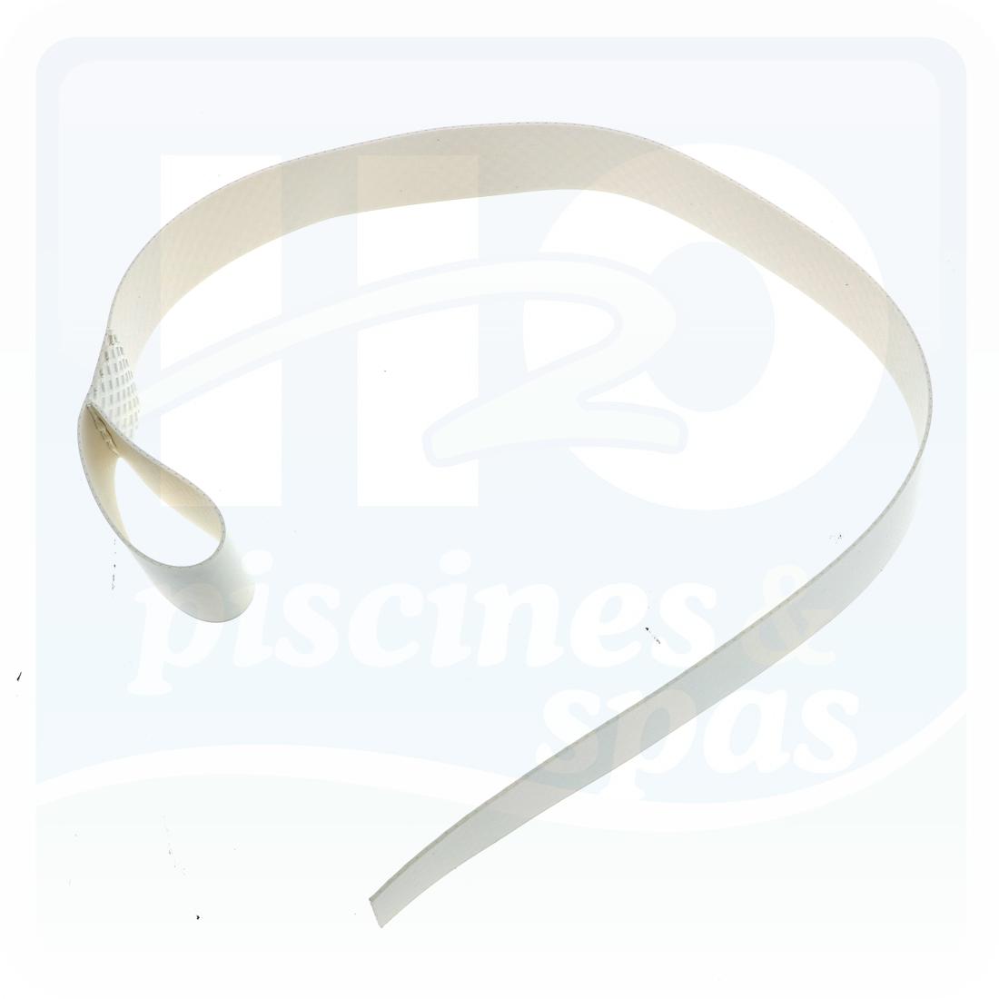 Sangle blanche - longueur 80 cm pour volet ECA - H2o Piscines & Spas
