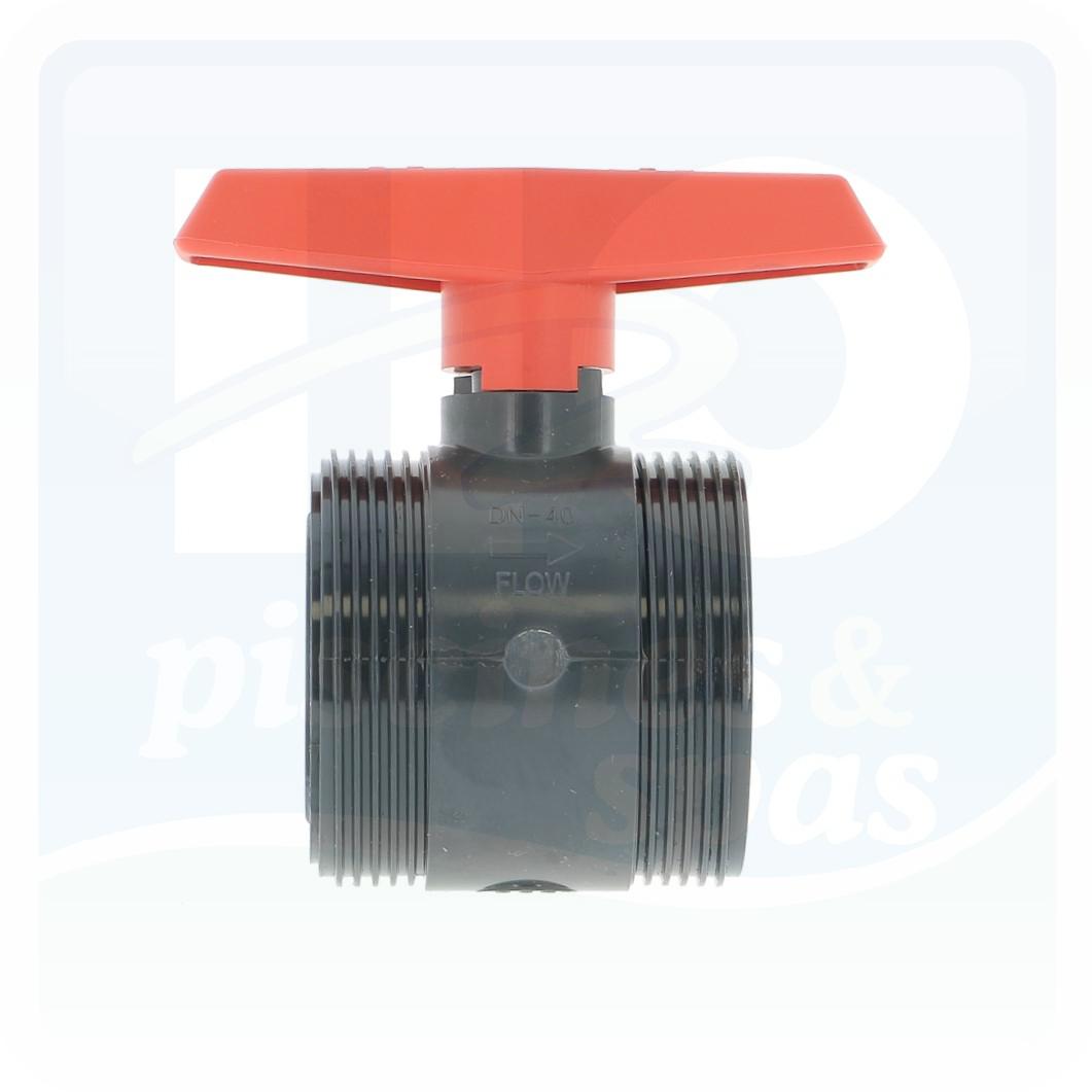 Vanne PVC à coller ANTIBLOCK en diamètre 50 mm - PN10 - H2o Piscines & Spas