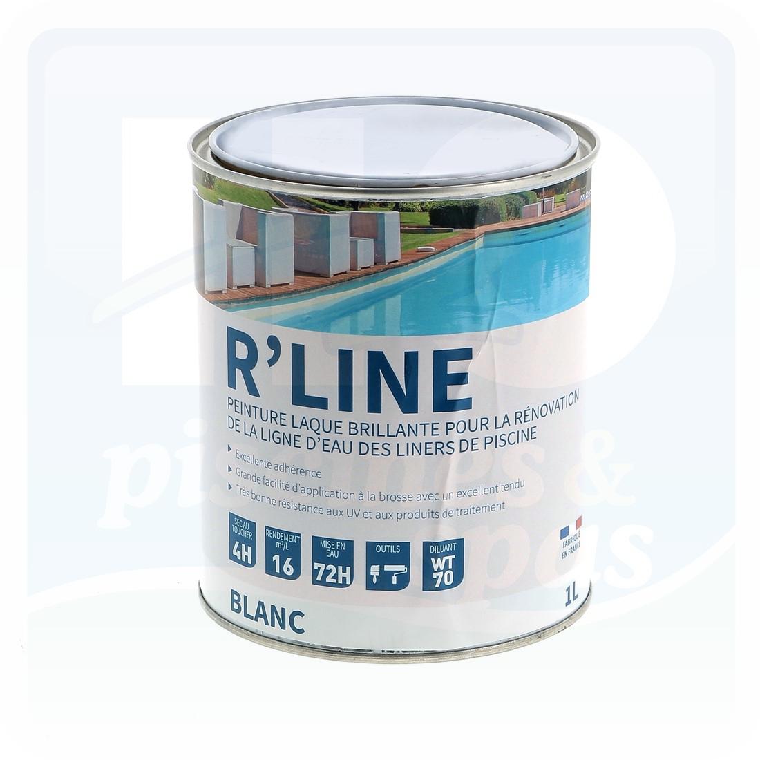 Peinture pour ligne d'eau revêtement liner - R'line Blanc - 1