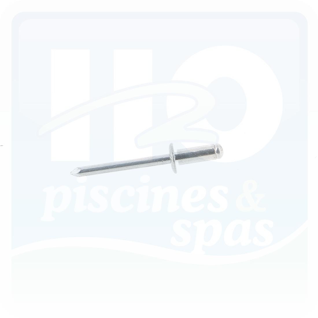 Rivet tête plate en alu pour enrouleur DEL orion - Borne solaire