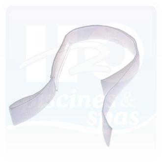 Sangle pour passe sangle de 40 mm côté mât pour volet roulant DEL - Blanche