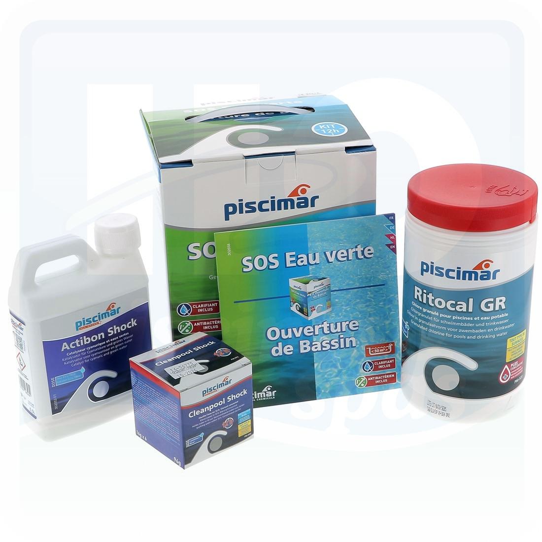 Kit SOS eau verte® et ouverture de bassin en un temps record - H2o