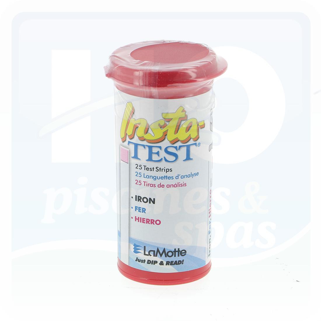 Trousse d'analyse Insta-test LAMOTTE Fer - 25 bandelettes