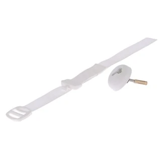 Fixation paroi et lanière ABRIBLUE Justlock - Blanc