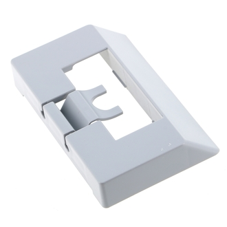 Façade d'accroche de paroi PUSHLOCK pour volet roulant DEL - Grise