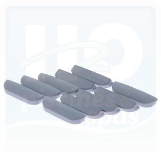 Capuchon de 15 mm pour lame de 69 mm pour couverture DEL - Gris médium