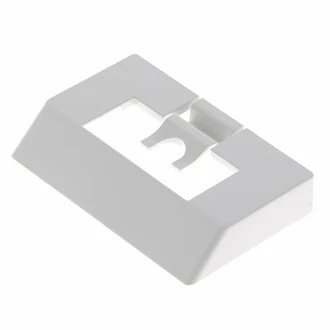 Façade d'accroche de paroi PUSHLOCK pour volet roulant DEL - Blanche