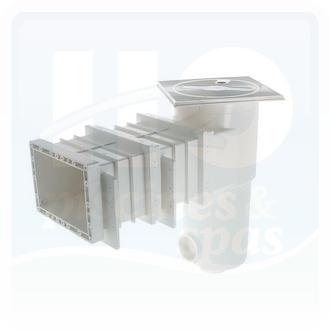 Skimmer SL-115-M - AQUAREVA® - Petite meurtrière + rallonge pour piscine Liner - Blanc