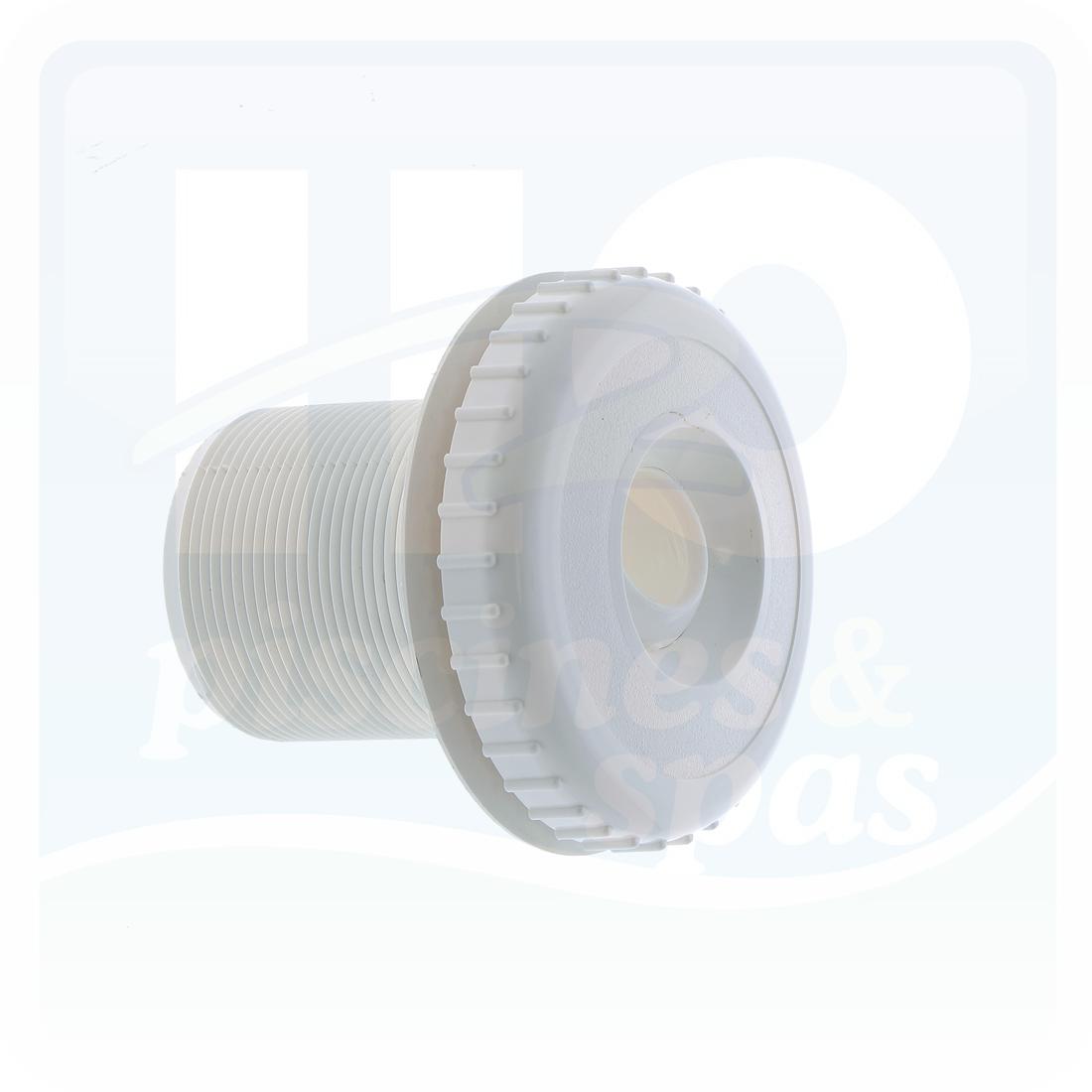 Refoulement RB-310 - AQUAREVA fileté 2’’ et 50 à coller, avec jet orientable pour piscine Béton - Blanc