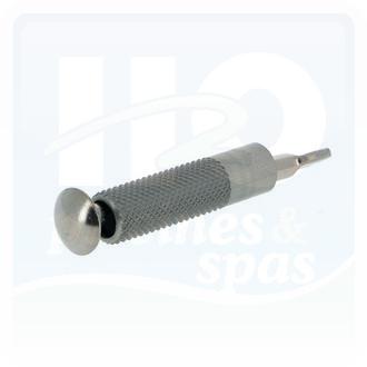 Piton douille inox - alu - D 6 mm - Perçage 10 mm