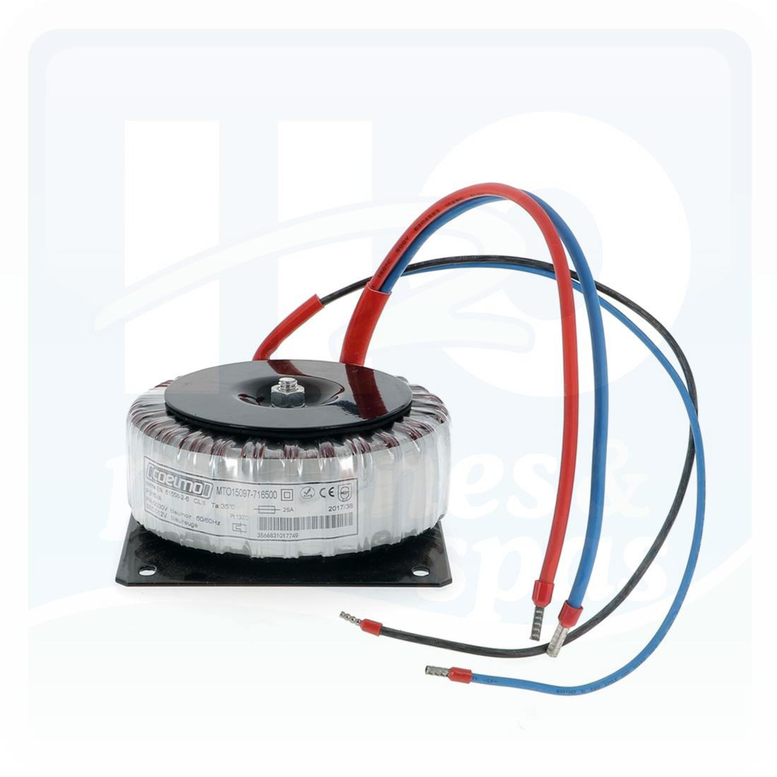 Transformateur torique pour projecteur piscine - Standard - Halogène & Led  - 230v - 12 V - 300 VA - H2o Piscines & Spas