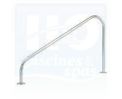 Sortie de bain pour escalier droit avec platines de fixation