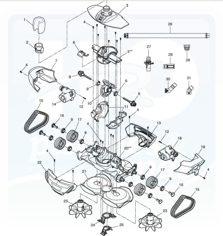 robot piscine zodiac x8