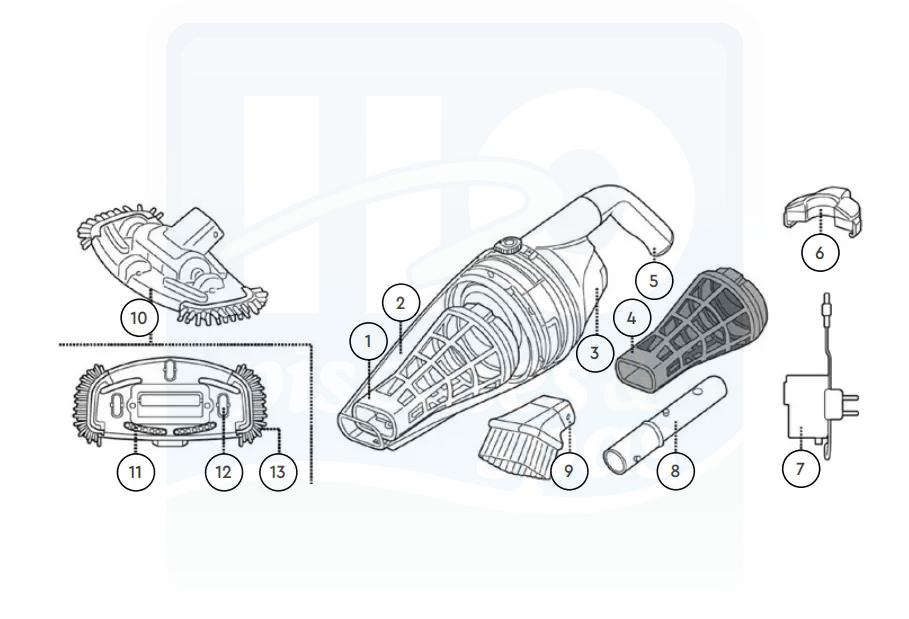 Pi ces D tach es Piscines Robots Rechargeables Piscines KOKIDO 