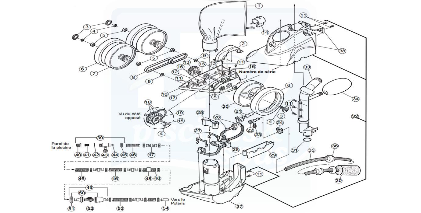 robot piscine polaris 280 pieces detachees