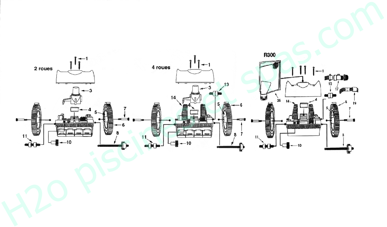 robot piscine victor pieces detachees