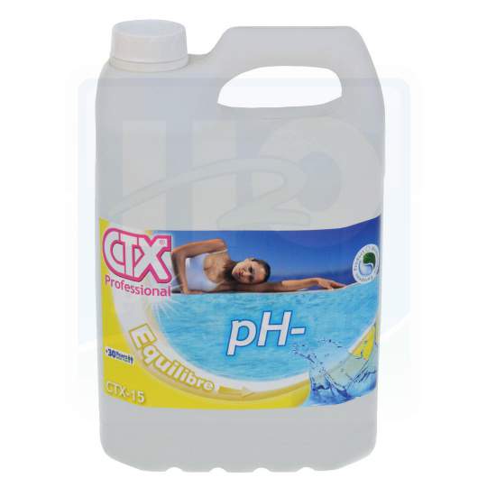 H2o Piscines et Spas - PH moins liquide piscine